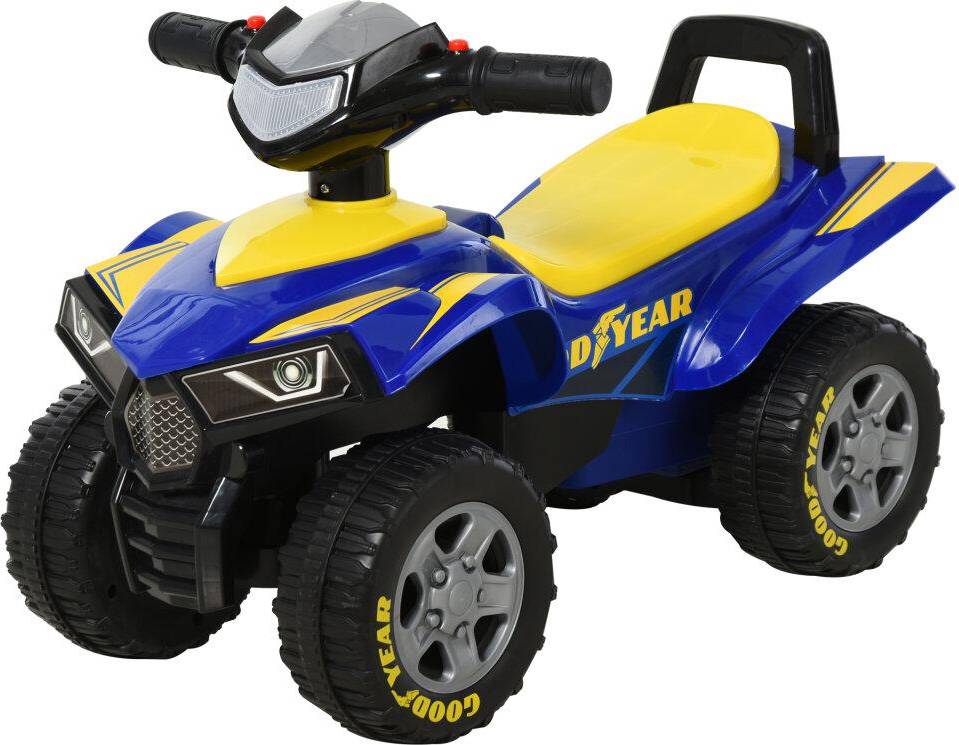 Homcom Ride On Kids Goodyear Baby Quadbike, Blue