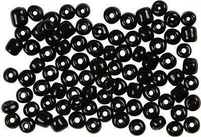 Creotime Rocailleperler, 4 mm, sort