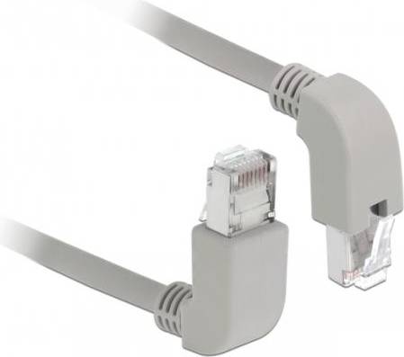 DeLock 2xAngled RJ45-RJ45 SF/UTP Cat5e 1m