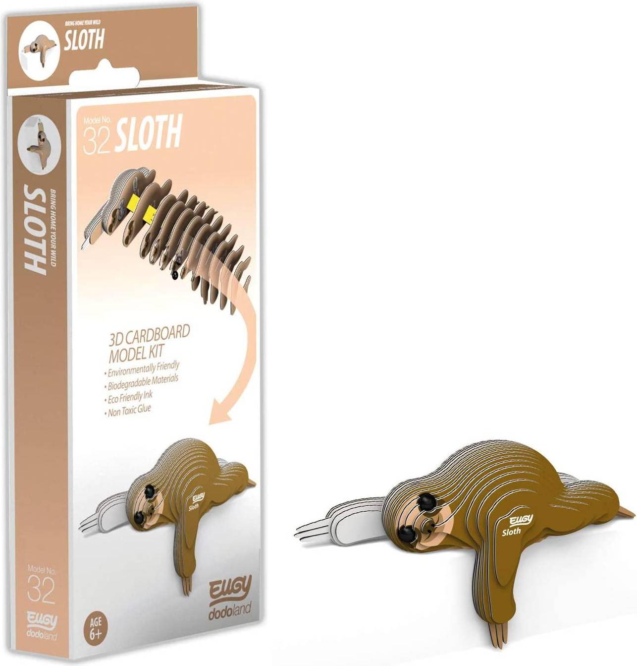Eugy 032 Sloth Model Craft Kit
