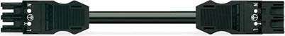 Wago Winsta Pre-assembled interconnecting cable eca socket/plug black