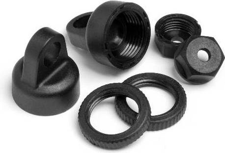 HPI Racing HPI 100317 Shock Cap And Preload Collar Set