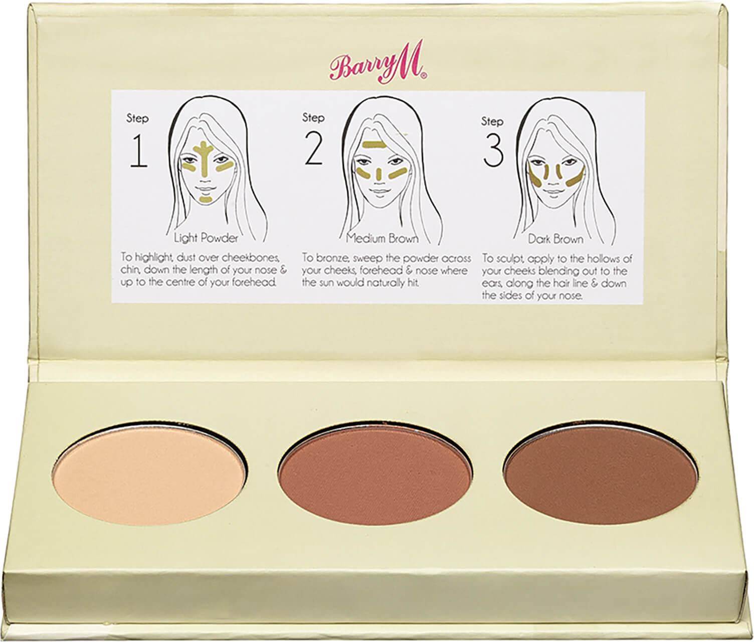 Barry M Chisel Cheeks Contour Kit Light Medium