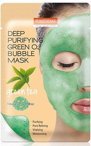 Deep Purifying Green O2 Bubble Beauty Mask 25 g
