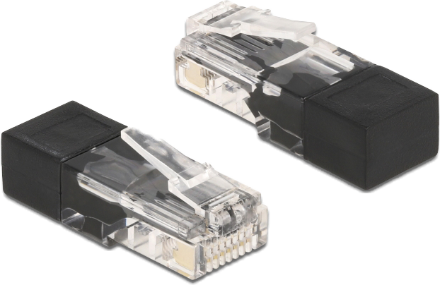 DeLock RJ45 plug with terminating resistor