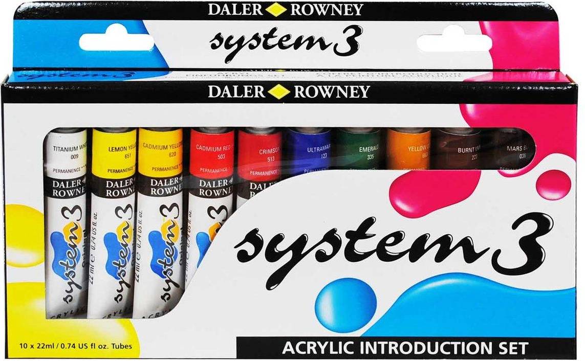 Daler Rowney Acrylic Paint Introduction Set 10 x 22ml