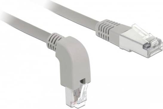Downwards Angled RJ45-RJ45 S/FTP Cat6a