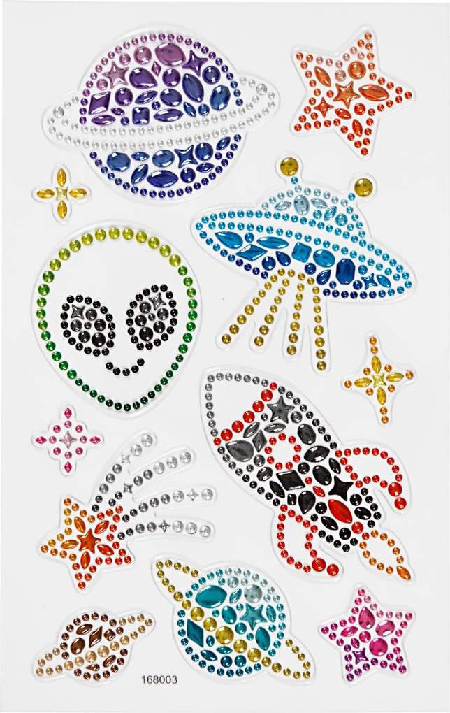 Creativ Company Rhinestone stickers Rymden 15x16,5 cm