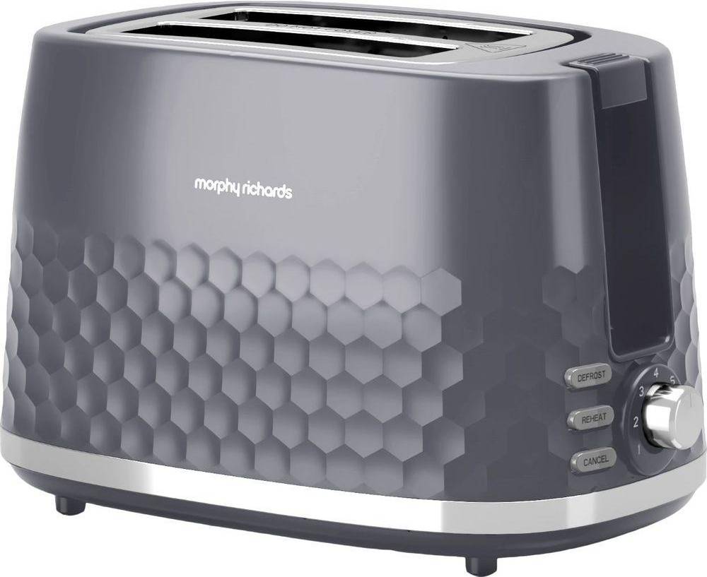 Hive 2-Slice Toaster Grey