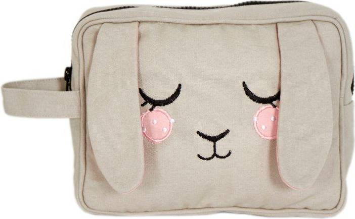 Rabbit Toiletry Bag - Beige