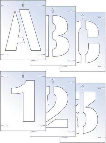 50MM Letters And Numbers Stencil Kit