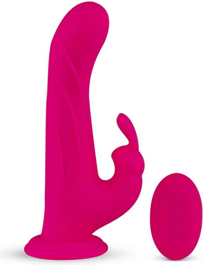 Rabbit Vibrator Whirl-Pulse & Remote Control Fuchsia