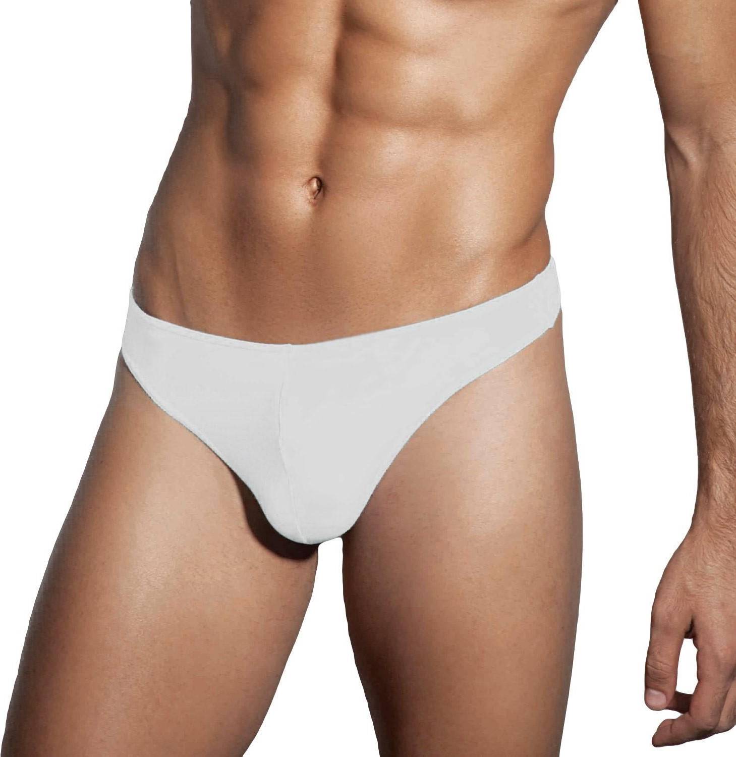 Men Basic G-String Thong - White
