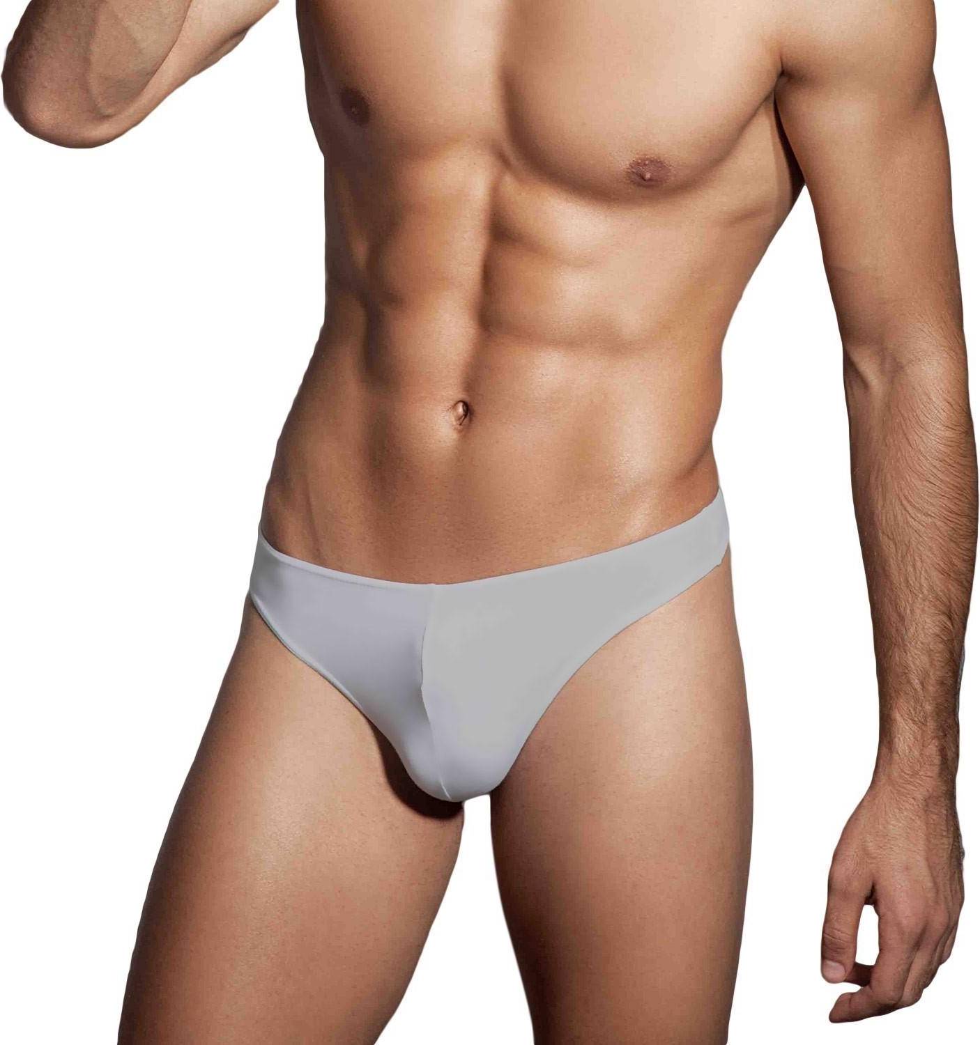 Men Basic G-String Thong - Grey