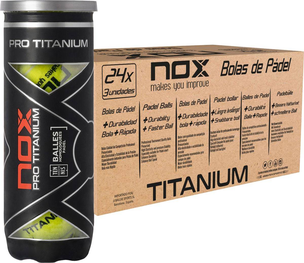 Nox padel NOX Pro Titanium - 72Stk.