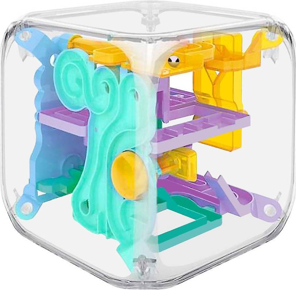 MikaMax Maze Cube Labyrintspil Multicolor