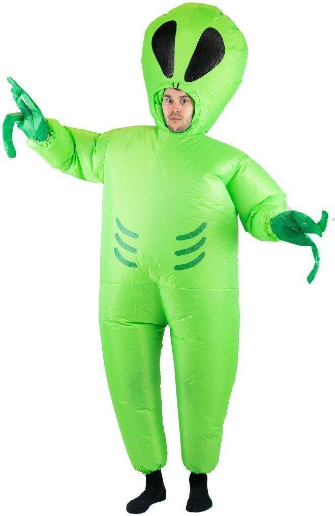 Alien costume Fancy Dress bodysocks Inflatable Alien Costume