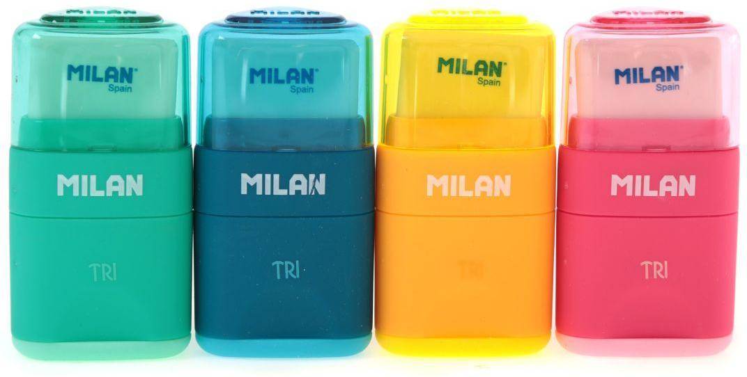 MiLAN Tri Sharpeneraser, Asstd Colours