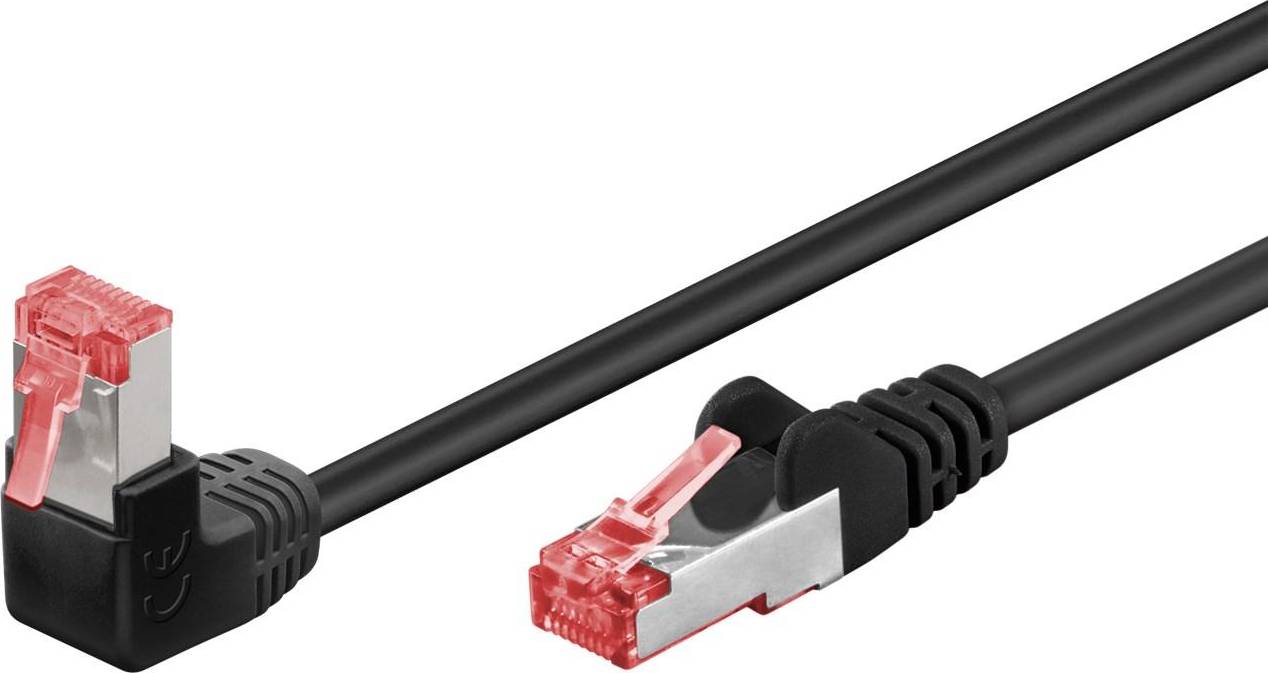Goobay Angled RJ45-RJ45 S/FTP Cat6