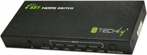 Hdmi switch Techly 5 In 1 Out HDMI Switch