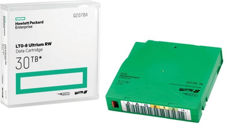 Lto 30tb HP E Non Custom Labeled Library 20-pack