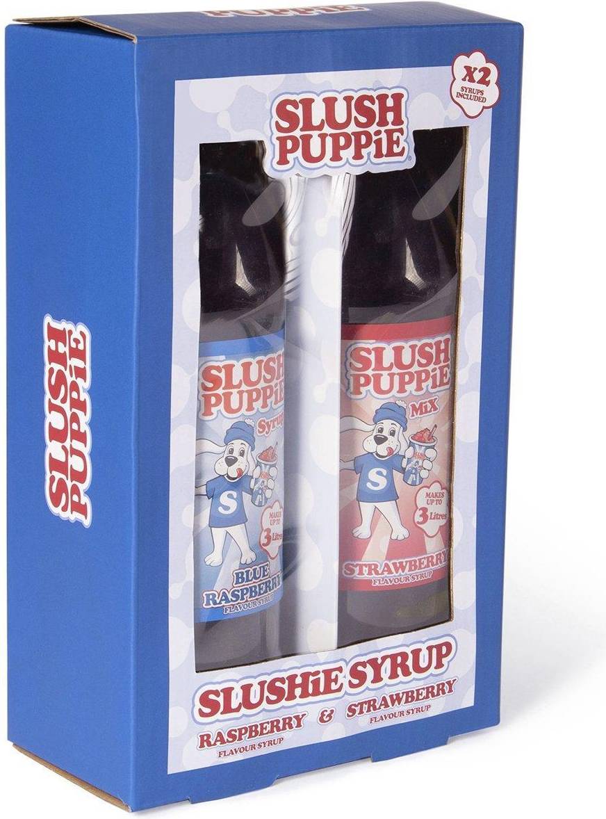 Slush Puppie Blue Raspberry & Strawberry Syrup 50cl 2pack