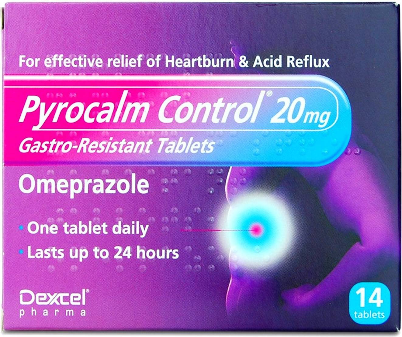 Pyrocalm Control Omeprazole 20mg Tablets