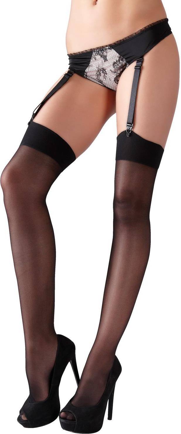 Suspenders and stockings Sex Toys Cottelli Collection Strumpor