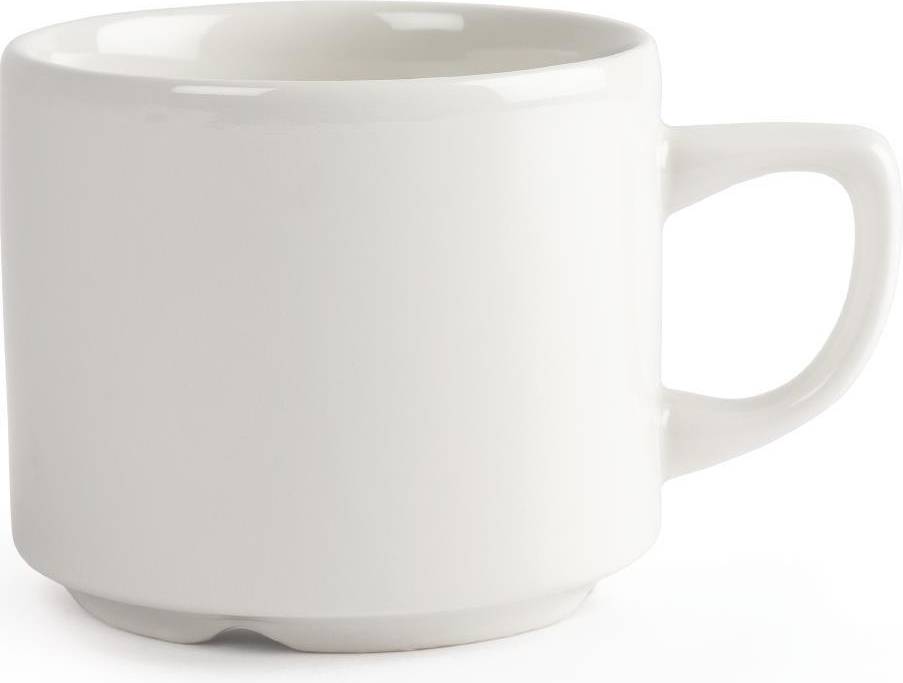 Plain Whiteware Stacking Maple