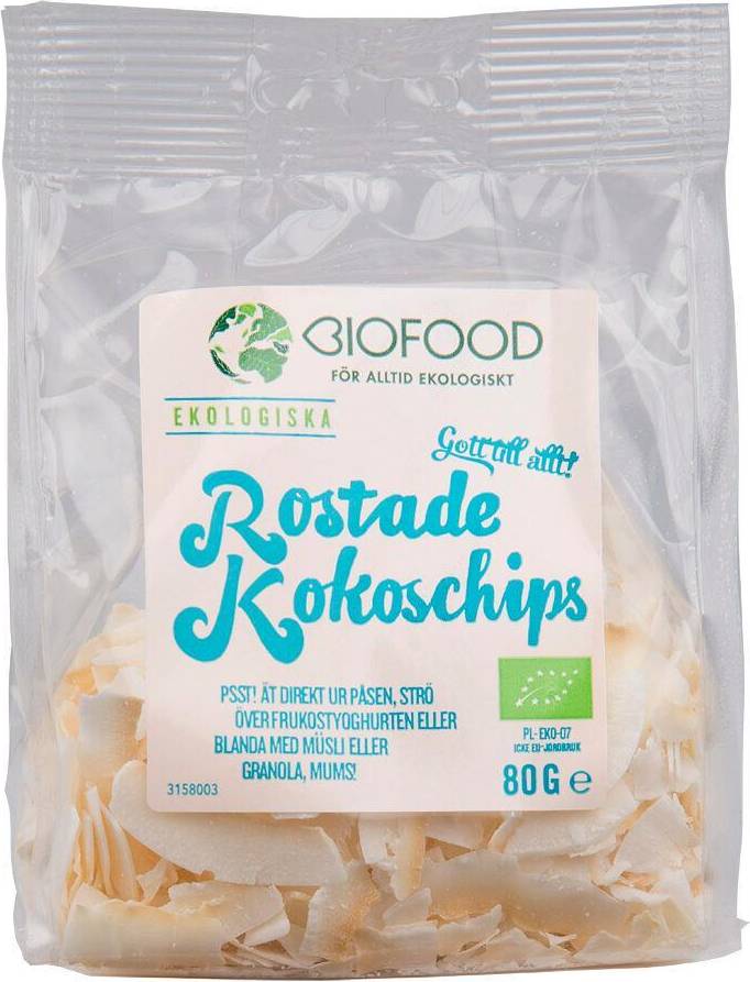 Kokoschips Rostade