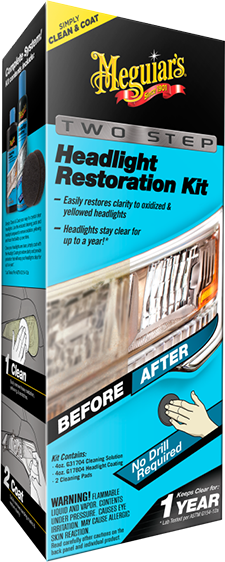 Headlight restoration Meguiars Two Step Headlight Restoration Kit