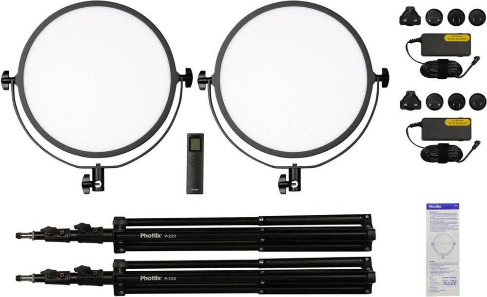 Phottix Nuada R3 II LED Light Twin Kit Set