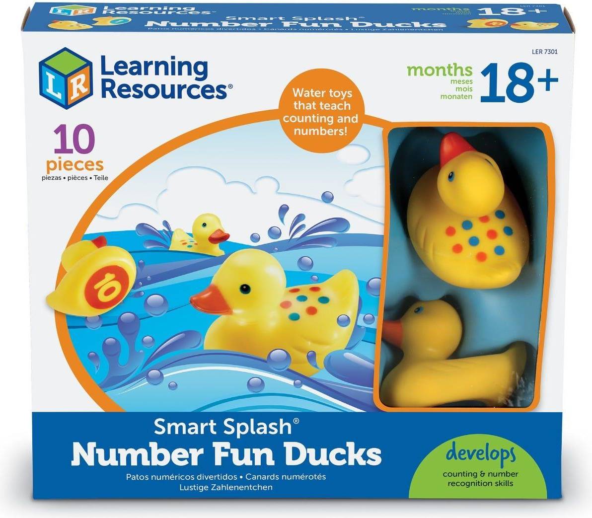 Learning Resources Smart Splash Number Fun Ducks 10pcs