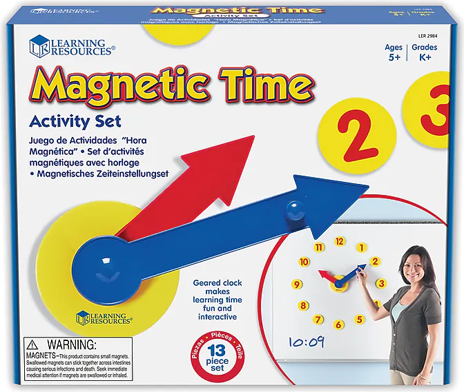 Learning Resources Magnetic Time Activity Set