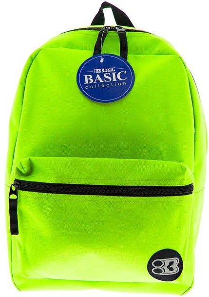 Bazic Basic Collection Backpack - Lime Green