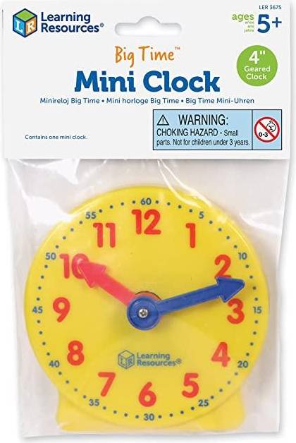 Learning Resources Big Time Mini Clock