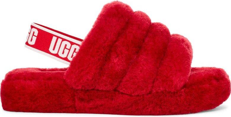 UGG Kid's Fluff Yeah - Ribbon Red