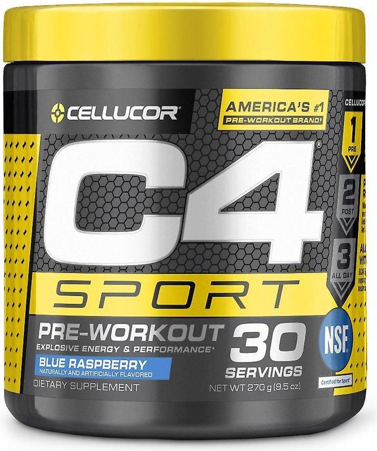 Cellucor C4 Sport Pre-Workout Blue Raspberry 7.5 oz