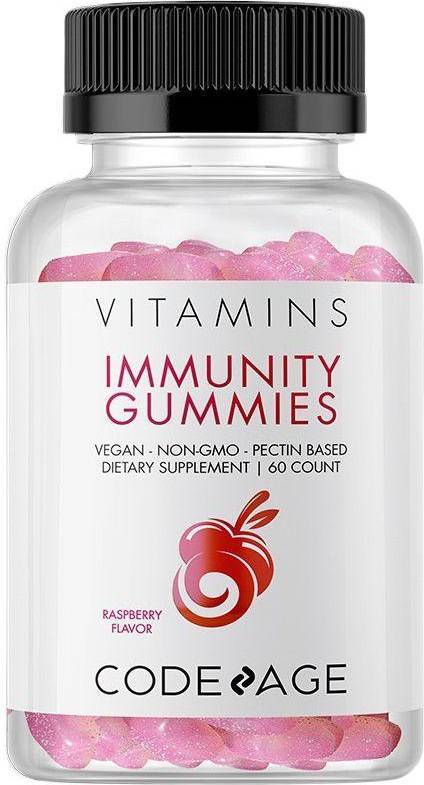 Codeage Codeage Immunity Gummies Vitamin C Sambucus Echinacea & Propolis Raspberry 60 Gummies
