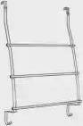 Over the door rack InterDesign Classico Steel Over-The-Door Towel Rack