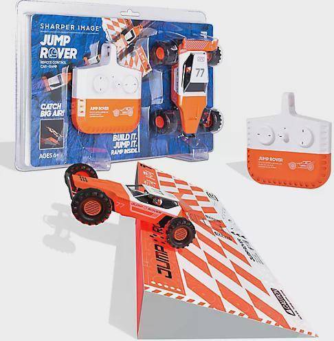 Rechargeable radio Sharper Image Remote Control Stunt Ramp Rechargeable Jump Rover Set
