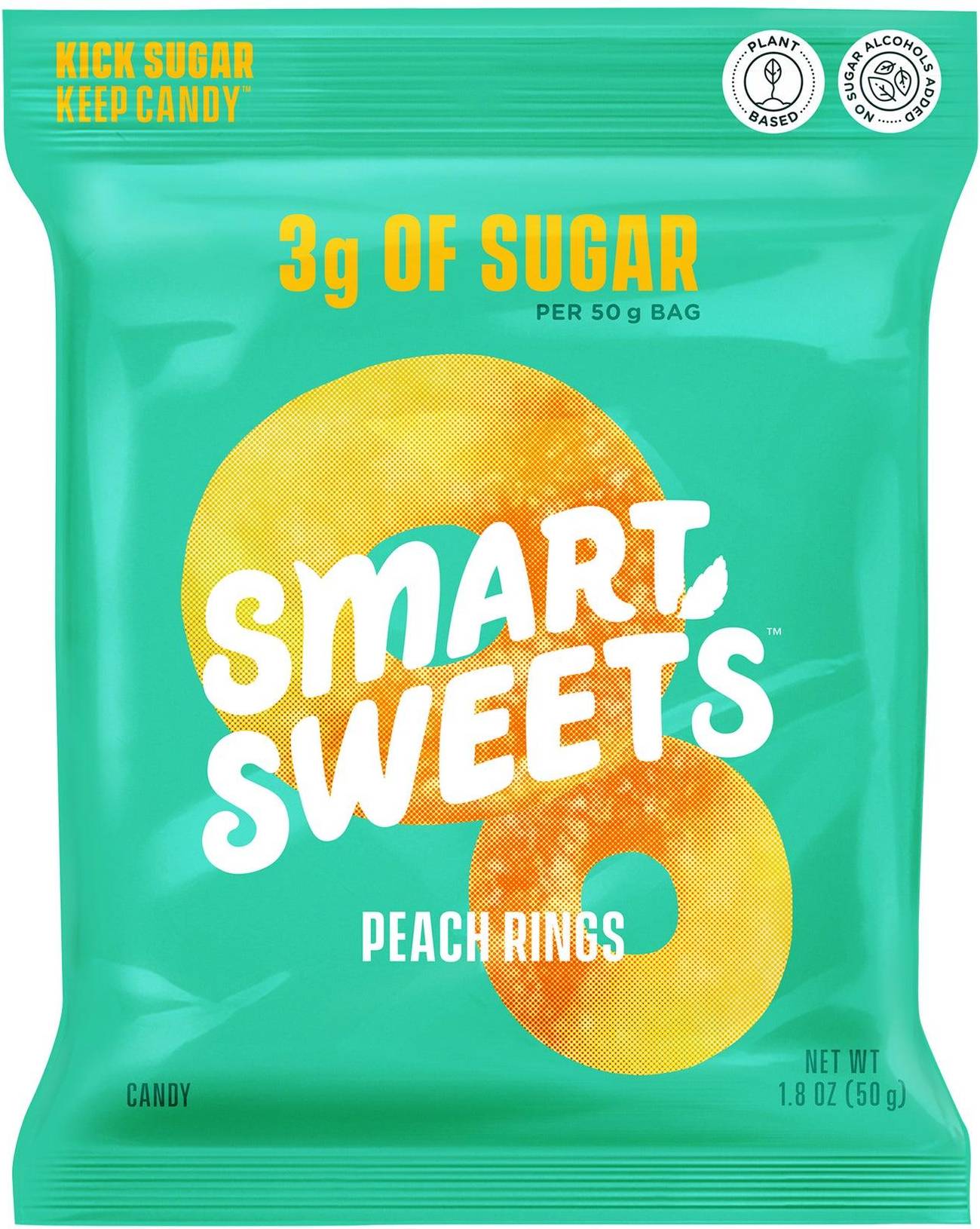 Smartsweets Peach Rings 50g 2pcs