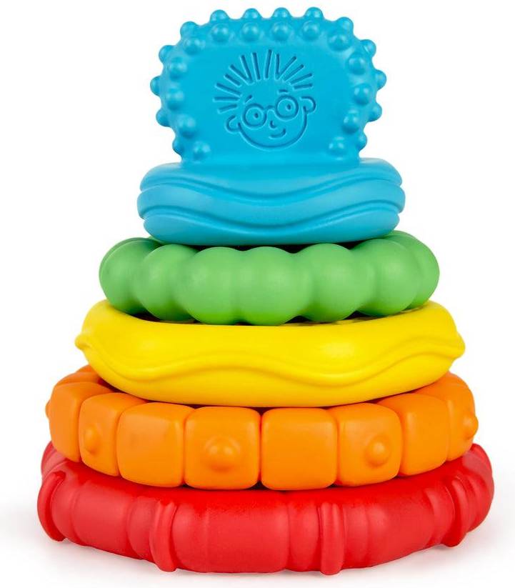 Baby Einstein Stack & Teethe Multi Textured Teether Toy