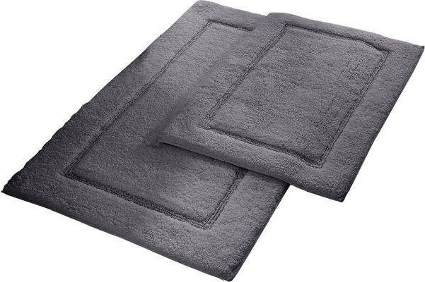 2-Pack Solid Loop Backing Bath Mat Set