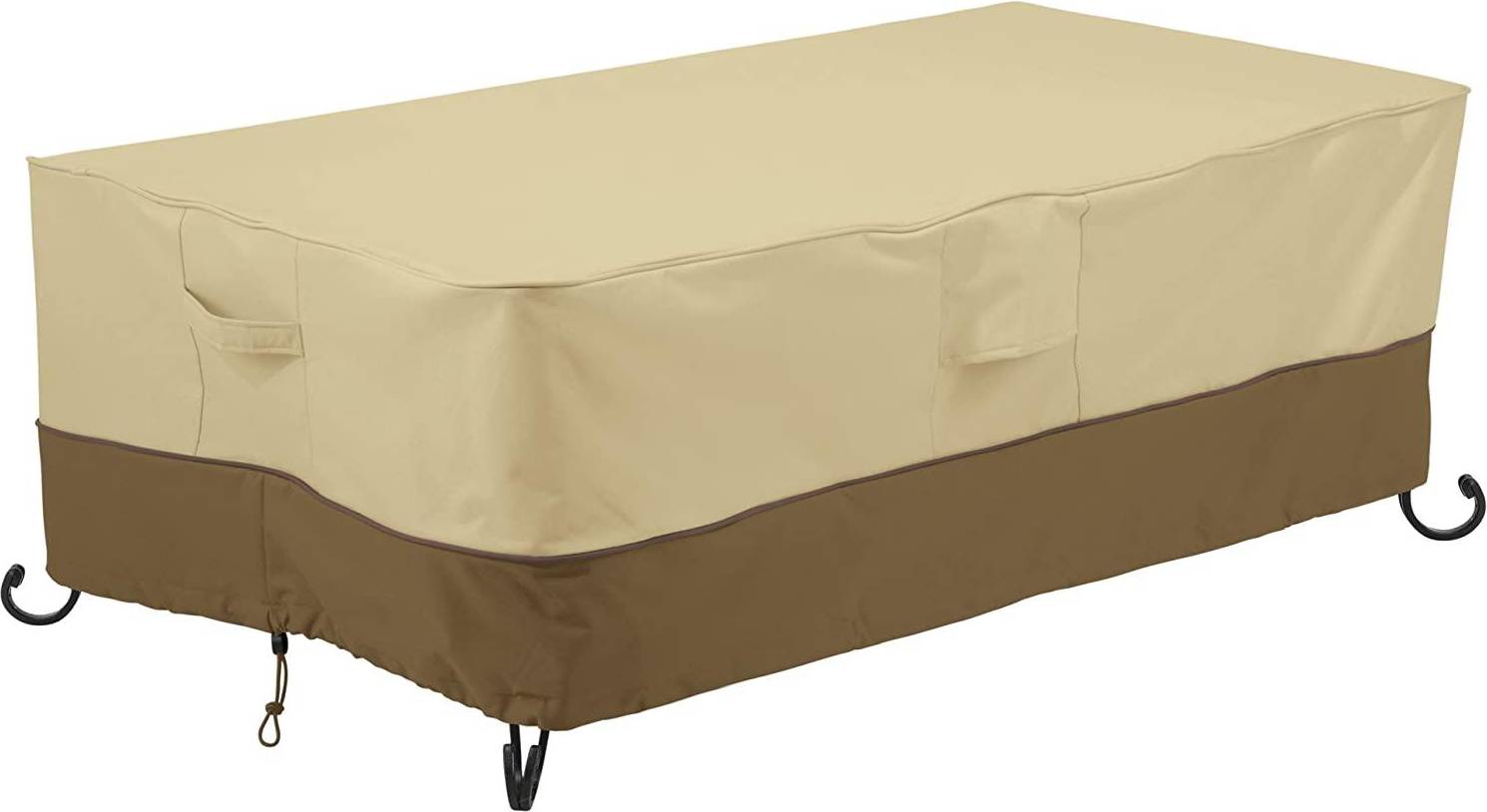 Veranda Water-Resistant 56 Inch Rectangular Fire Pit Table Cover