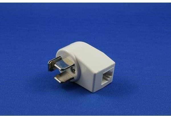 Telefonstikadapter 3p/ Rj11 Hvid