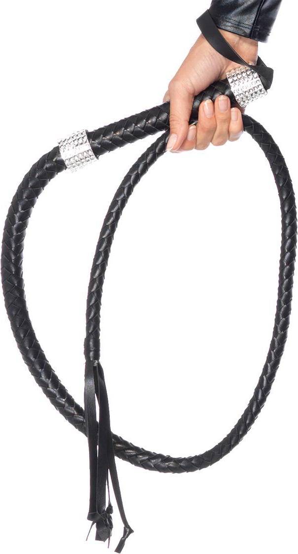 Pisk Leg Avenue Rhinestone Handle Whip