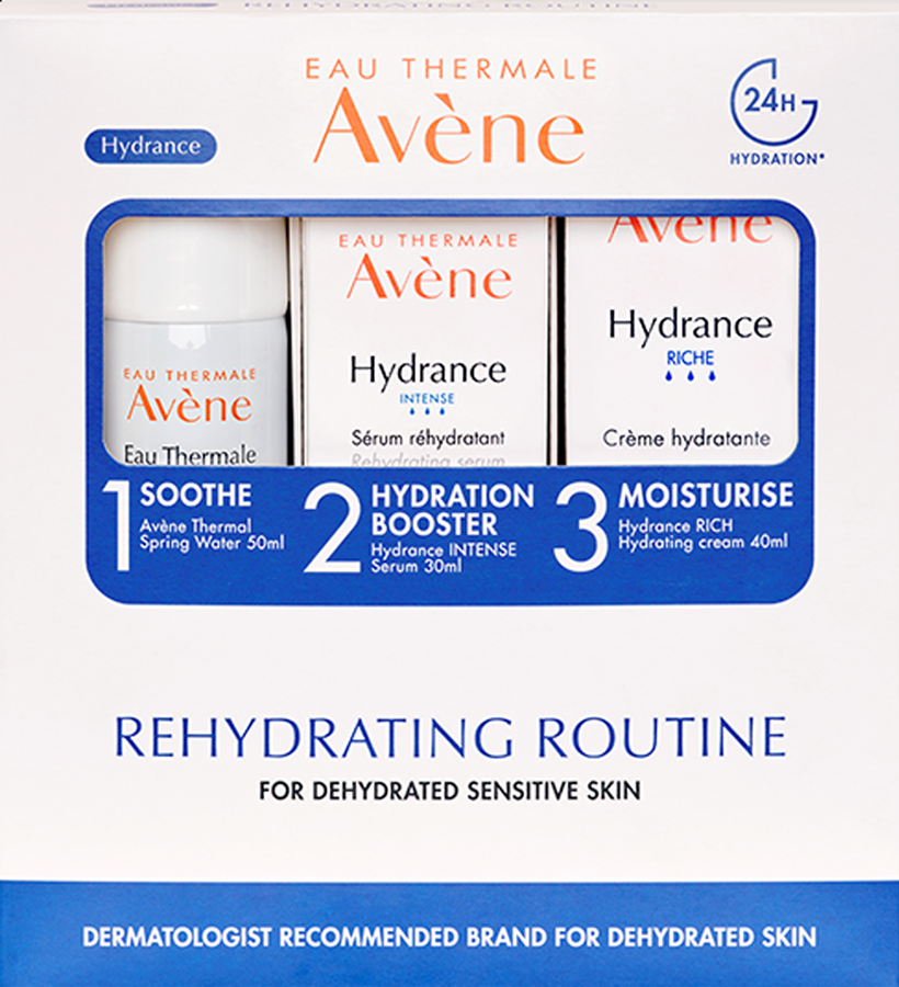 Serum avene Avène Hydrance Dehydrated Skin Routine Kit
