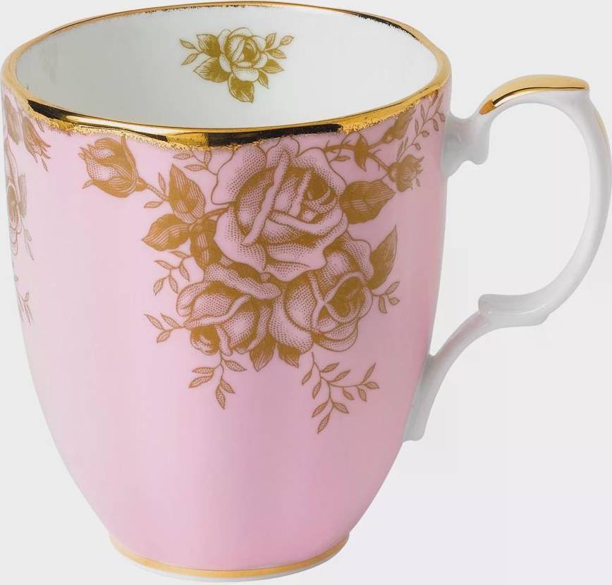 1960 Golden Roses Mug Pink