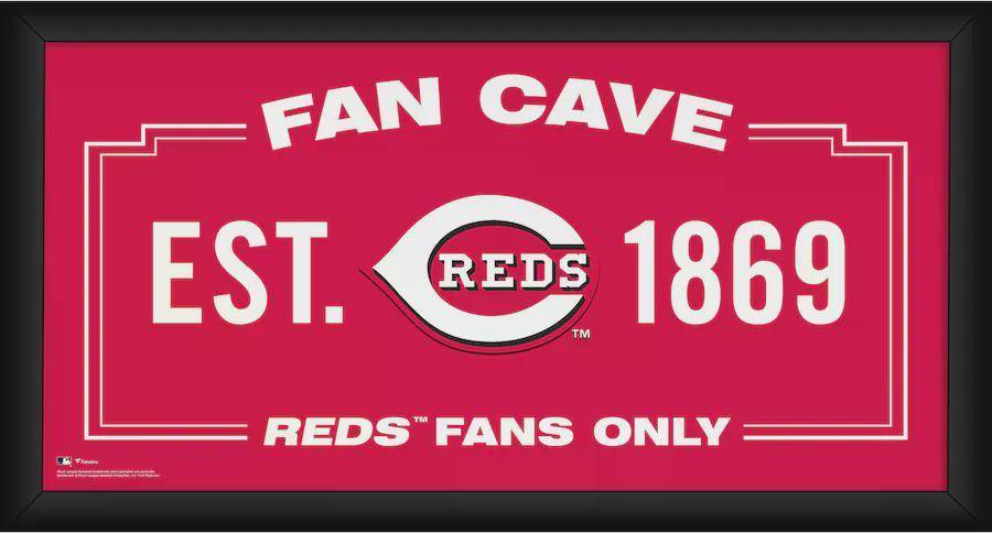 Fanatics Cincinnati Reds Framed Fan Cave Collage